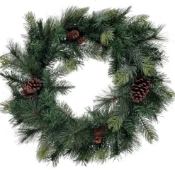 Viv! Home Luxuries Kerstkrans Met Dennenappels - Groen - O60Cm Outlet