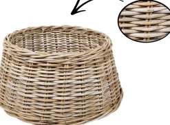 WDMT Kerstboomstandaarden^™ Rieten Kerstboomvoet | 60 X 26 Cm | Kerstboom | Rieten Voet