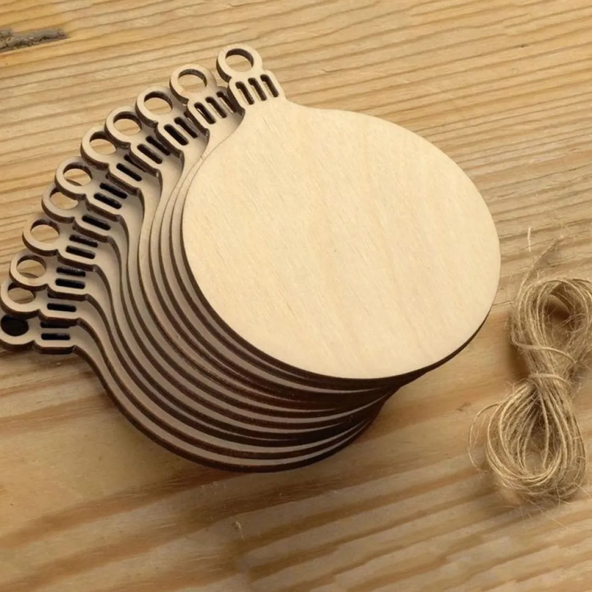 Merkloos Weijerzee Houten Kerstballen - Zelf In Te Kleuren - Set Van 10 Stuks Best Sale