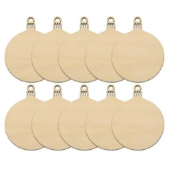 Merkloos Weijerzee Houten Kerstballen - Zelf In Te Kleuren - Set Van 10 Stuks Best Sale