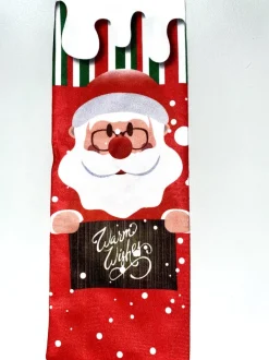 Non Merk Wijnflessok - Kerstsok- Kerstdecoratie -Diner- Wijn- Fles- Kerstcadeau- Wijnfleshouder Best Sale
