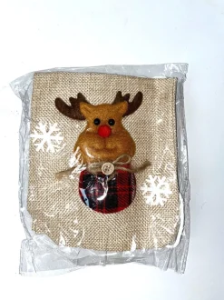 Non Merk Wijnflessok 3 Stuks - Kerstsok -Kerstdecoratie- Diner- Wijn- Fles- Kerstcadeau- Wijnfleshouder Discount