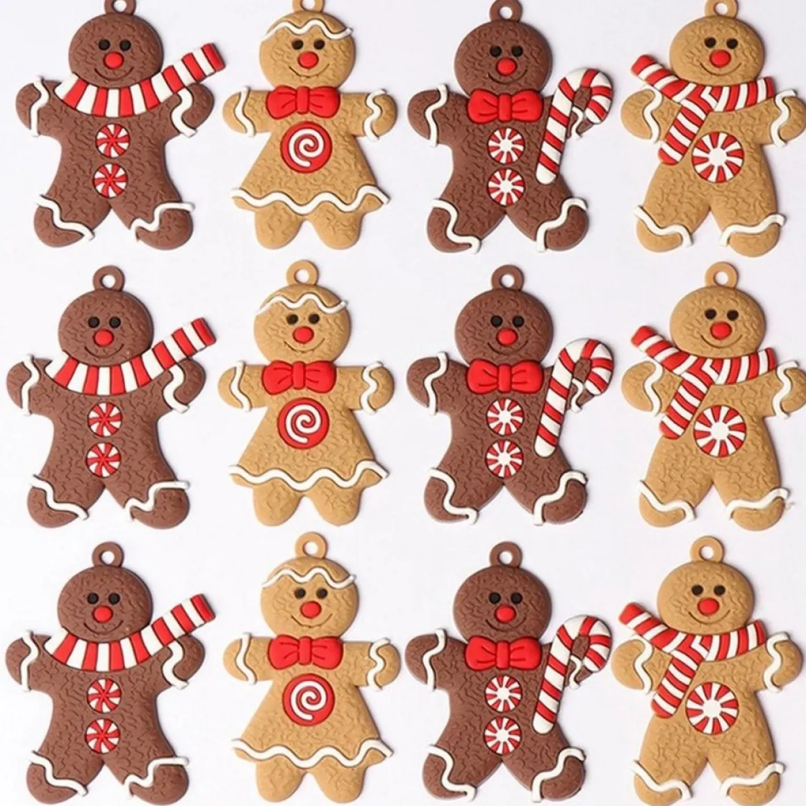Winkrs - 12X Koekemannetje - Gingerbread Bear - Kerstboom Decoratie - 7 X 5 Cm Best Sale