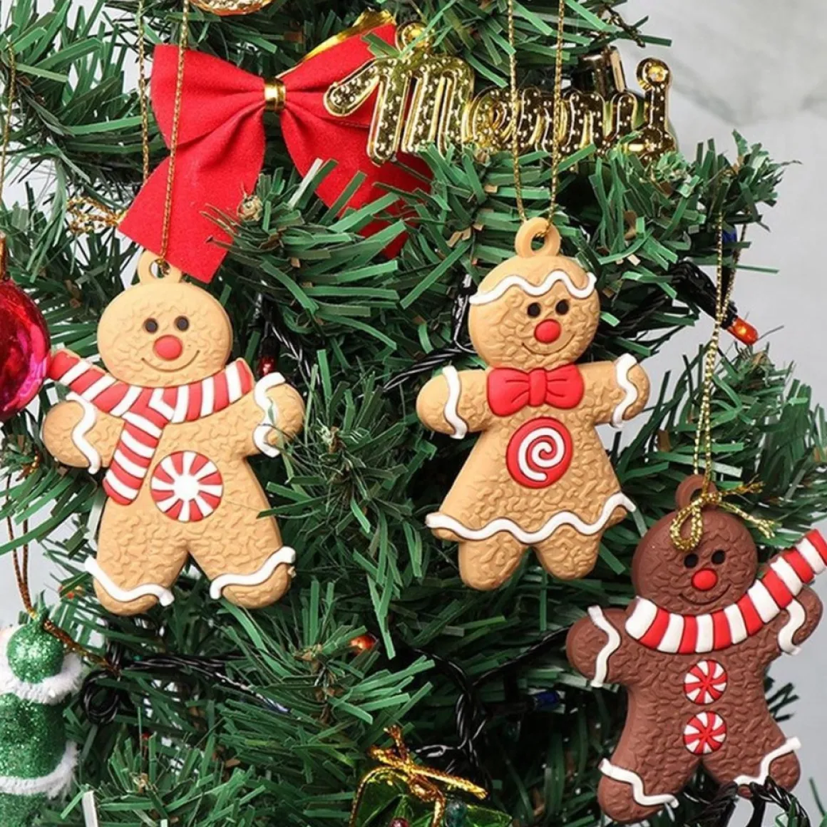 Winkrs - 12X Koekemannetje - Gingerbread Bear - Kerstboom Decoratie - 7 X 5 Cm Best Sale