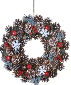 TotalPress Wreath Pinecone Snowflake O35X9Cm Multicolour | Kerst | Kerststukje Best