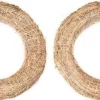 Merkloos 2X Decoratie Krans Van Stro 35 Cm - Diy Kransen Maken - Kerst Deurkrans - Herfststukje Maken Outlet