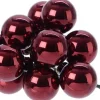 Merkloos 10X Donkerrode Mini Kerstballen Kerststukje Stekers 2 Cm Glans Clearance