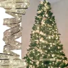Xd Xtreme Kerstlichtsnoeren^Xd Xtreme - Kerst Lint Slinger Goud 4 Meter - Met Led Verlichting - Energiebesparend - Decoratielint - Kerstverlichting - Inclusief Batterijen