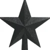 Decoris 1X E Glitter Ster Kerstboom Piek Kunststof 19 Cm E Kerstboom Versieringen Zwart Online