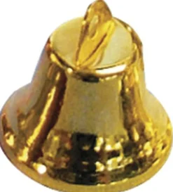 Merkloos 20X Gouden Metalen Kerstklokjes 16 Mm - Kerststukjes Maken Materialen Decoratie Klokjes Fashion