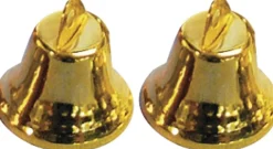 Merkloos 20X Gouden Metalen Kerstklokjes 16 Mm - Kerststukjes Maken Materialen Decoratie Klokjes Fashion