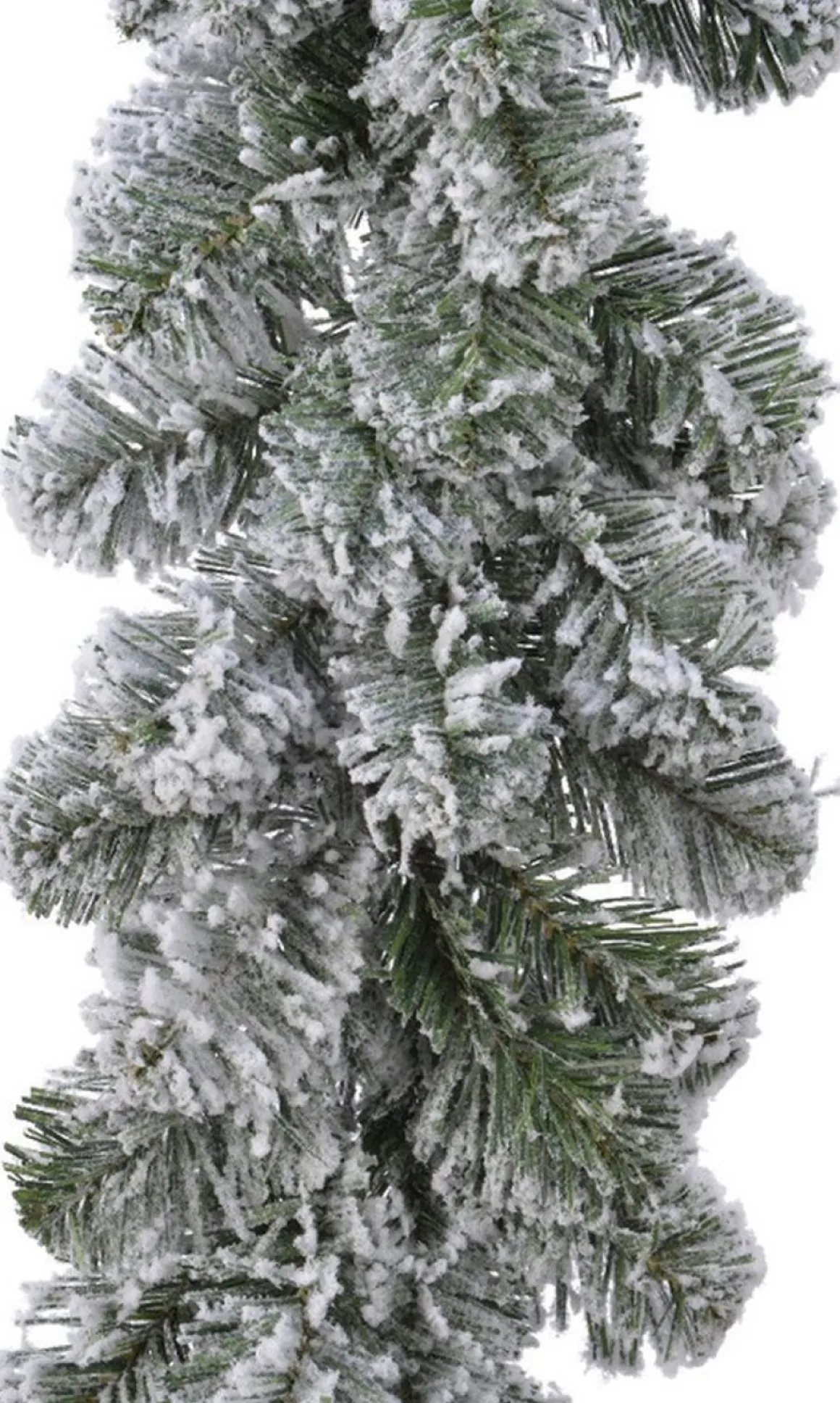 Everlands 1X Groene Dennen Guirlandes / Dennenslingers Met Sneeuw 270 X 20 Cm - Kerstslingers / Dennen Slingers Best