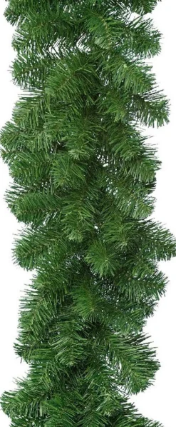 Everlands 1X Groene Dennenslingers / Guirlandes Extra Vol 270 X 30 Cm - Kerstslingers / Dennen Slingers Hot