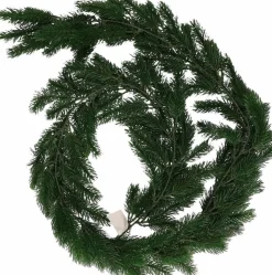 Merkloos 4X Kerstguirlande Donkergroen 180 Cm - Dennen Takken Slingers New