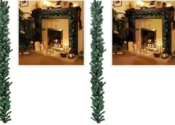 Merkloos 2X Kerst Guirlande Groen 270 Cm Best Sale