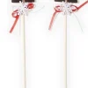 Merkloos 2X Kerststukje Onderdelen Stekers Met Sneeuwpoppen 30 Cm - Kerststukjes Onderdelen Best Sale