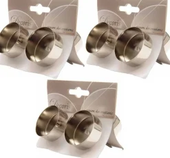 Merkloos 12X Kerststukjes Theelichthouders Zilver Best Sale