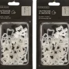 Lumineo Kerstlichtsnoeren^48X Kerstverlichting/Feestverlichting Bevestiging Dakgoot Ophang Haakjes - Lichtsnoeren Ophangen