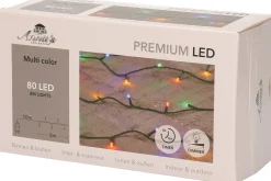 Anna's Collection Kerstlichtsnoeren^1X Kerstverlichting 80 Gekleurde Leds Met Dimmer En Timer - Voor Buiten En Binnen - Boomverlichting