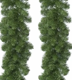 Merkloos 4X Kerstversiering Dennen Slinger 270 Cm Imperial Pine - Dennenslingers Hot