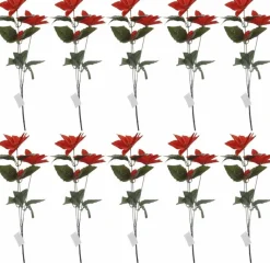 Merkloos 10X Rode Kerstster Bloem 66 Cm Online