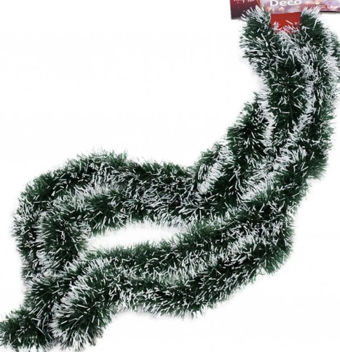 Merkloos 2X Stuks Besneeuwde Folie Slingers/Kerstslingers 270 Cm - Kerstversiering Slingers Clearance