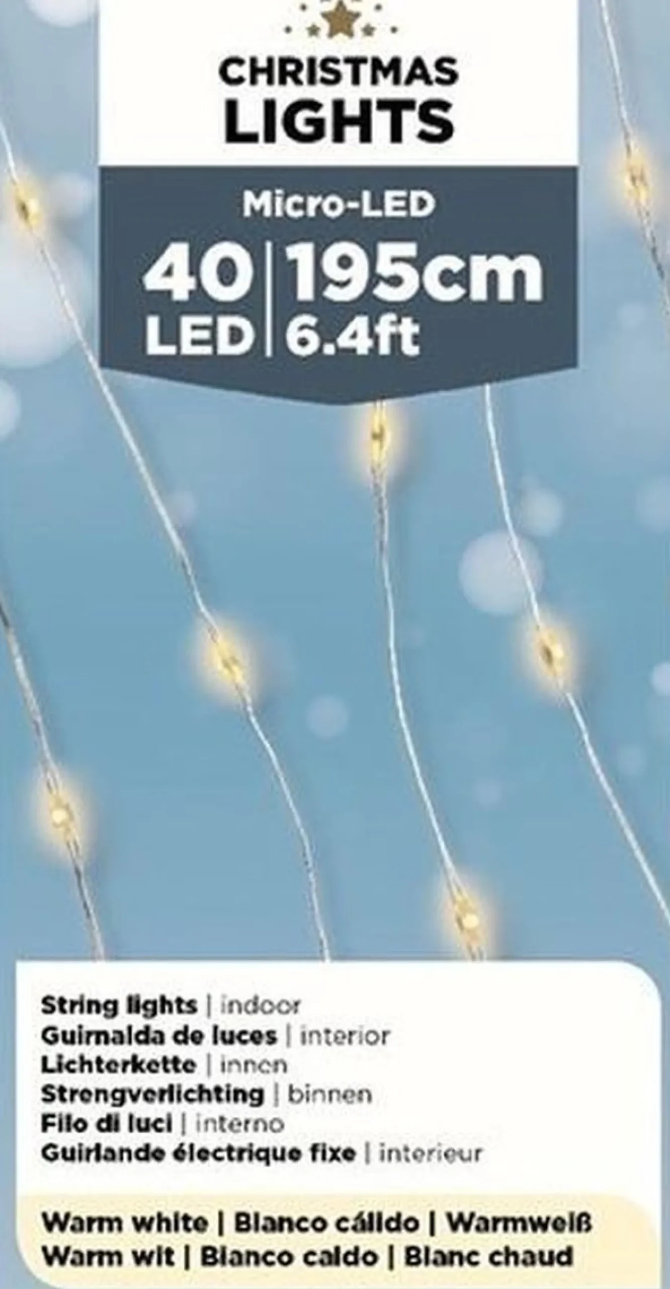 Lumineo Kerstlichtsnoeren^2X Stuks Draadverlichting Zilverdraad 40 Warm Witte Lampjes - 1195 Cm - Kerstverlichting Lichtsnoeren Op Batterijen