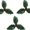 Merkloos 15X Stuks Groene Kersttakjes Op Insteker 4 Cm - Kleine Kersstukjes Decoraties Store