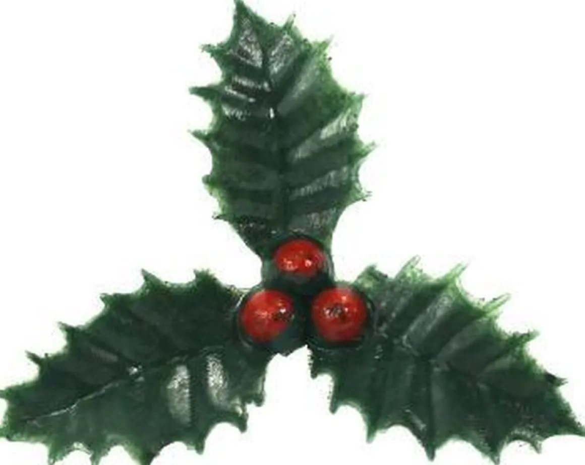Merkloos 30X Stuks Groene Kersttakjes Op Insteker 4 Cm - Kleine Kersstukjes Decoraties Hot