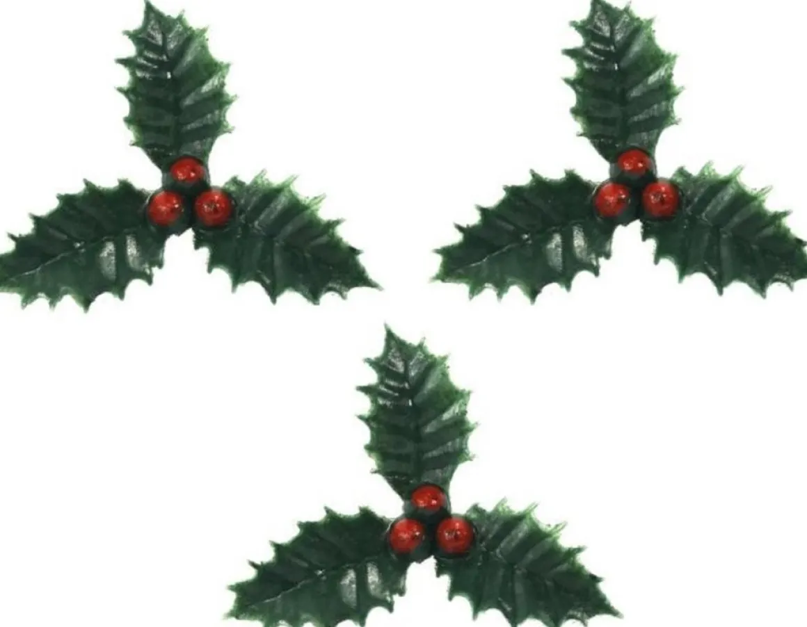 Merkloos 25X Stuks Groene Kersttakjes Op Insteker 4 Cm - Kleine Kersstukjes Decoraties Cheap