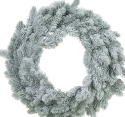 Merkloos 2X Stuks Kerstkransen/Dennenkransen Groen Met Sneeuw 36 Cm - Dennenkransen/Deurkransen Kerstversiering Shop