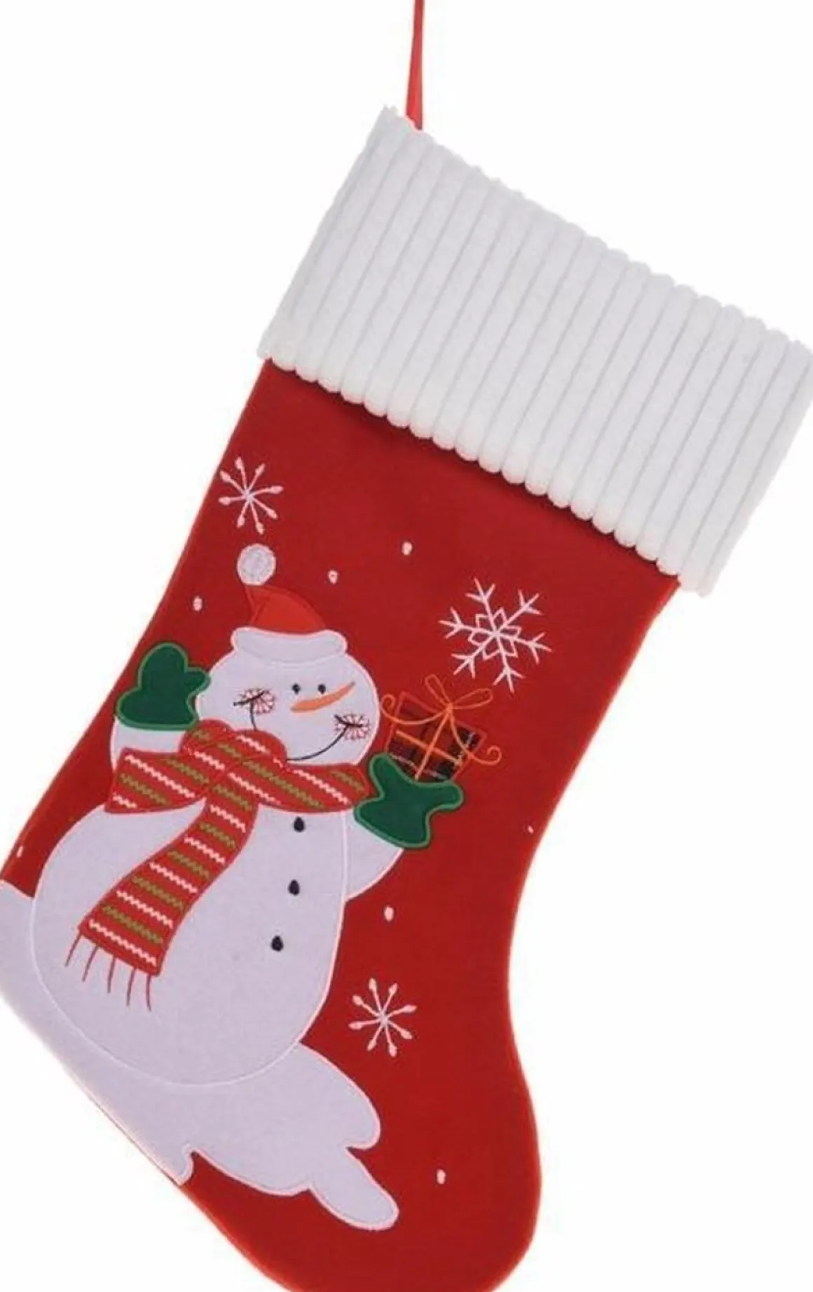 Merkloos 3X Stuks Kerstsokken Met Sneeuwpop Print 46 Cm - Kerstversiering Haard Sokken Sale