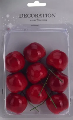 Merkloos 18X Stuks Kerststukje Steker Appeltjes - Kerststukje Maken Onderdelen Appeltjes Outlet