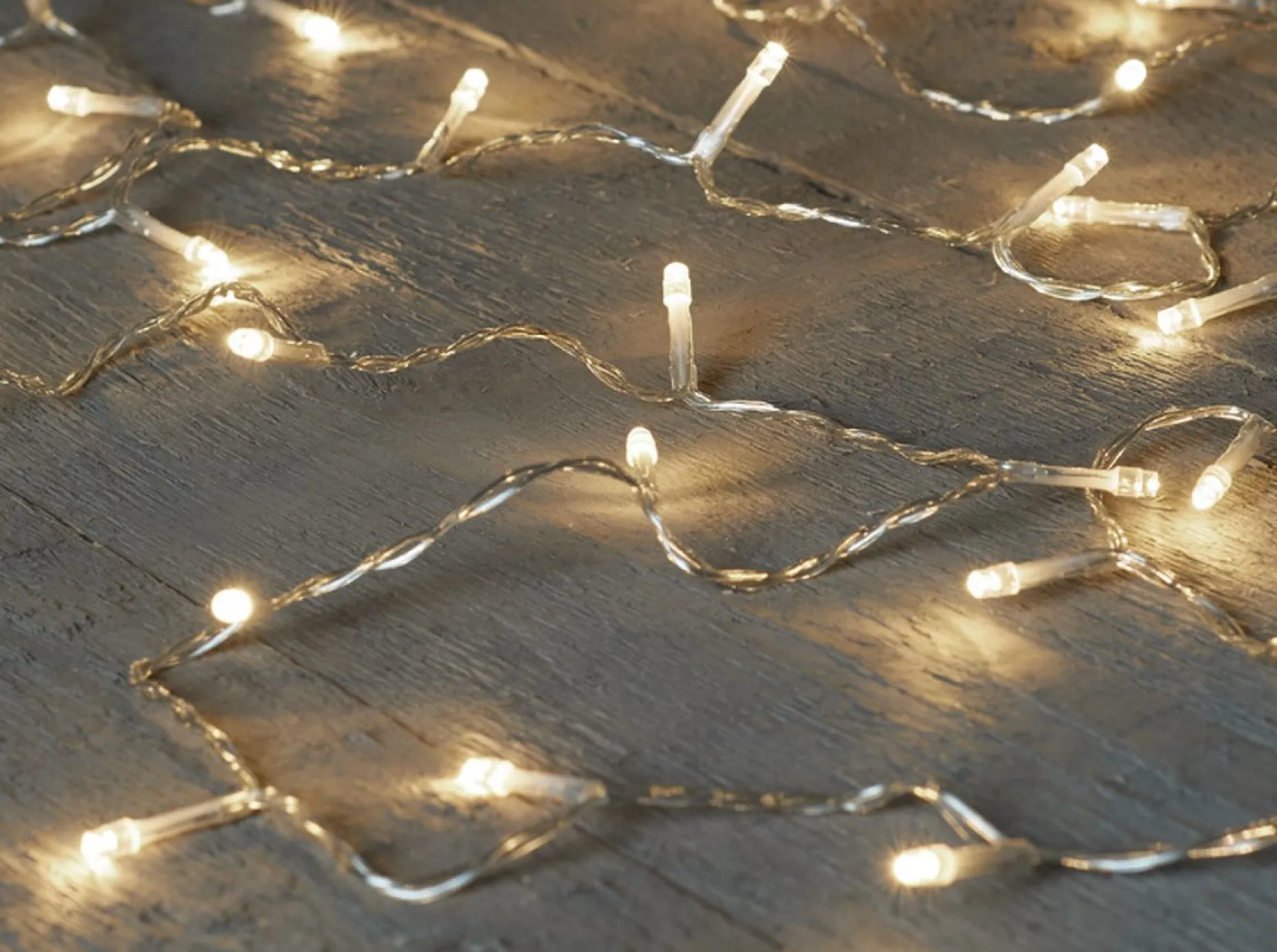 Anna's Collection Kerstlichtsnoeren^2X Stuks Kerstverlichting Met Timer 20 Warm Witte Lampjes Op Batterijen - Lichtsnoer Transparant Met 20 Leds