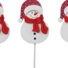Othmara decorations 10X Stuks Prikkers/Stekers Met Sneeuwpop 7,5 Cm - Kerststukje Maken Onderdelen - Instekers/Prikkers/Stekers Cheap