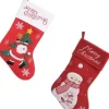 Merkloos 2X Stuks Rode Kerstsokken Van 25 X 40 Cm - Huis Decoratie Kerstversieringen/Kerst Artikelen Best