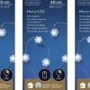 Lumineo Kerstlichtsnoeren^3X Stuks Sneeuwvlokken Lichtsnoeren Met Timer 40 Lampjes Wit Op Batterij - Sneeuwvlok Verlichting - Kerstlampjes/Kerstlichtjes