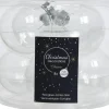 Decoris 16X Transparante Kerstversiering Kerstballen Glas - 7 Cm - Kerstbal Cheap