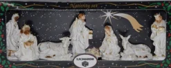 Merkloos 8X Witte Kerststal Beelden/Figuren 10 Cm In Doos 39 X 16 X 6,5 Cm Cheap